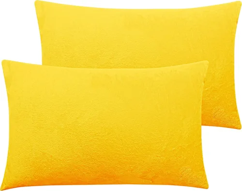 Miniatura 9 de NTBAY - Fundas de almohada de terciopelo con cierre para niños pequeños, 2 unidades, acogedoras, de lujo, de franela y felpa, para viajes, 33 x 46