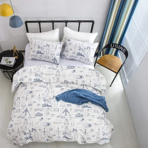 Miniatura 181 de CLOTHKNOW - Juego de edredón verde militar tamaño completo de 3 piezas, juego de ropa de cama verde oscuro, edredón suave con 2 fundas de almohada