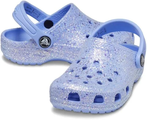 Miniatura 3 de Crocs Zuecos clásicos con purpurina (niño pequeñoniño grande)