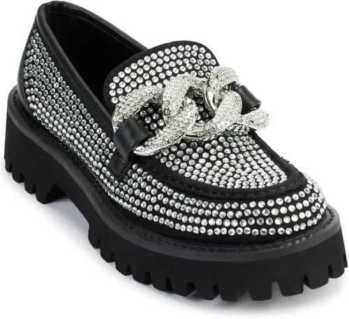Karl Lagerfeld Paris Women's Giana Embellished Loafer Flat
