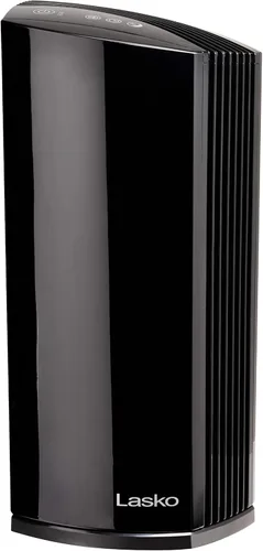 Lasko LP450 - Purificador de aire de torre HEPA prémium para el hogar con DreamMode y temporizador: la filtración HEPA verdadera elimina el 99.97%