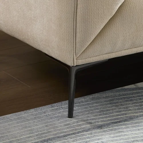 Miniatura 9 de Sofá moderno de 82 pulgadas con patas de metal, sofá boucle tapizado, sofás de lujo con asiento profundo de 3 plazas, sofá alto y minimalista