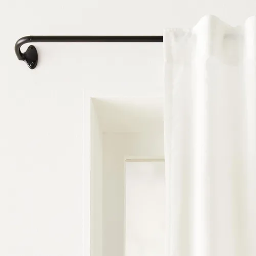 Miniatura 6 de Amazon Basics - Barra de cortina opaca para oscurecimiento de habitación, 28 a 48 pulgadas, color negro