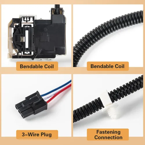 Miniatura 5 de W11368616 Conjunto de bloqueo de tapa de arandela, reemplaza W11670519, AP7214714 para Whirlpool & Maytag, reemplazo del pestillo de puerta