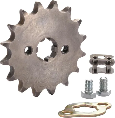 Miniatura 17 de WOOSTAR Piñón delantero para motocicleta 428-11T 17mm para 50cc 70cc 90cc 110cc 125cc Dirt Pit Bike Mini Bike ATV 4 ruedas