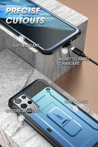 Miniatura 6 de SUPCASE Funda para Samsung Galaxy S21 Ultra con Soporte (Unicorn Beetle Pro), [Marco Frontal Integrado y Clip para Cinturón]