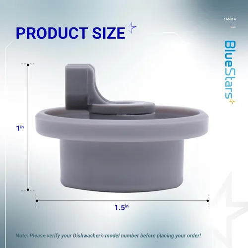 Miniatura 2 de BlueStars 165314 Rueda del Estante Inferior del Lavavajillas Piezas de Lavavajillas Bosch - Compatible con lavavajillas Bosch y Kenmore - Reemplaza