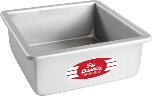 Miniatura 27 de Fat Daddio's PSQ-442 - Molde cuadrado de aluminio anodizado para tartas, 4 x 2 pulgadas