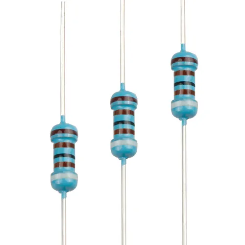 Miniatura 80 de 100pcs 1 ohm Resistor 1/4w (0.25 W) Resistencia fija de película metálica de tolerancia ±1%, múltiples valores de resistencia opcional