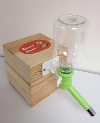 Miniatura 2 de Choco Nose Botella patentada sin goteo para perros/alimentador para perros/gatos y otros animales de tamaño pequeño-mediano - para jaulas, jaulas