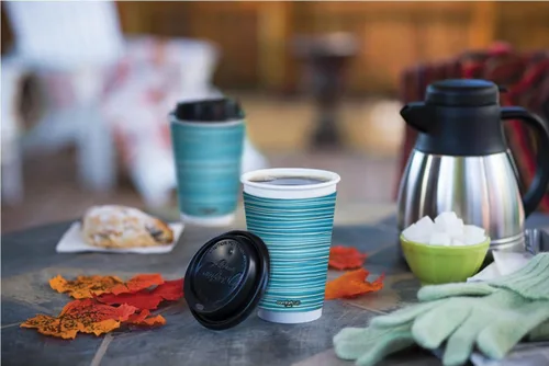 Miniatura 3 de Chinet Taza Comfort Cup de 16 onzas, 50 tazas y tapas (colores surtidos)