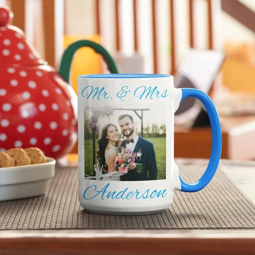 Miniatura 7 de Taza de café con foto personalizada, 11-15 onzas, taza personalizada con imagen, texto y nombre, regalos personalizados para novio, novia, mejor