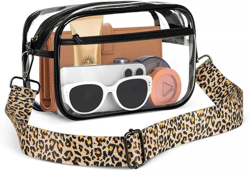 Miniatura 8 de Bolsa transparente para eventos de estadio, bolso transparente para mujeres, bolsa cruzada aprobada para estadios, bolsa para conciertos, eventos