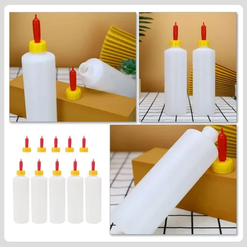 Miniatura 5 de Cabilock 5 juegos de botellas de cabra para alimentar cabras, botellas de leche de alimentación de cordero, resistentes botellas de lactancia