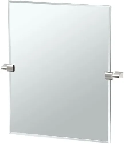 Miniatura 14 de Gatco 4719MXSM Bleu Espejo rectangular sin marco, 24 H, negro mate/montado en la pared, espejo rectangular biselado inclinable para baño