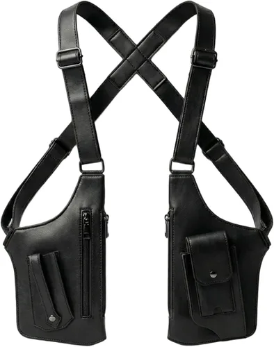Bolso clásico de hombro, bolsa cruzada oculta a prueba de carteristas, bolsa de axila delgada y cubierta para el pecho para llevar