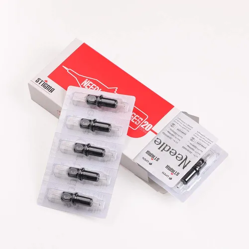 Miniatura 5 de STIGMA Cartuchos de aguja de tatuaje desechables Bugpin #10 (7RM) con cartuchos de seguridad de membrana para tatuadores curvos/redondos Magnum