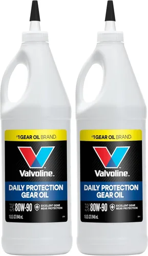 Valvoline Aceite para engranajes SAE 80W-90 de alto rendimiento de 1 cuarto de galón (paquete de 2)