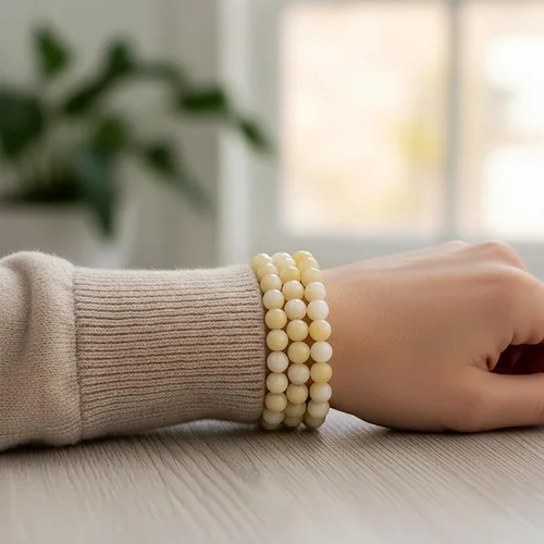 Miniatura 56 de Bling Jewelry Juego de 3 pulseras elásticas unisex apilables con cuentas redondas de 0.315 pulgadas para mujeres, adolescentes y hombres, multihebra