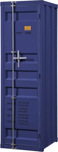 Acme Armario de carga con 1 puerta en azul Rojo