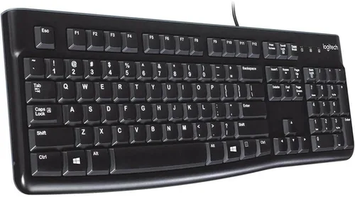 Miniatura 4 de K120 teclado ergonómico de escritorio con cable USB negro, Negro