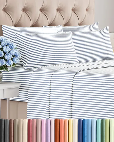 Miniatura 79 de Juego de sábanas Queen de 6 piezas, sábanas tamaño Queen, ropa de cama suave de lujo de hotel, refrescante, cómoda y transpirable, 1 encimera, 1 26