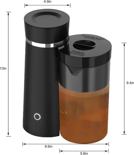 Miniatura 5 de Máquina de té helado y sistema de preparación de café helado con jarra de 2 cuartos, perfecto para té con infusión de frutas, limonada, agua
