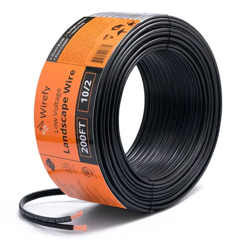 Miniatura 9 de Wirefy Cable de paisaje de bajo voltaje 10/2 de 50 pies Cable de iluminación de paisaje de bajo voltaje Cobre puro Entierro directo al aire