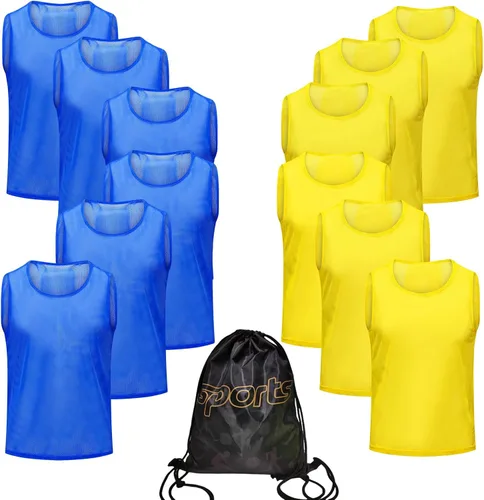 Miniatura 13 de 12/24/48PCS Pinnies Youth Team Pennies para Deportes Niños y Chalecos Scrimmage para Fútbol Baloncesto Jersey Practice