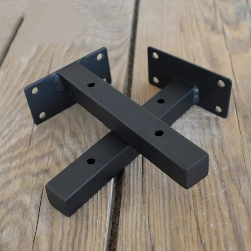 Miniatura 3 de Soporte de estante rústico flotante en T, soportes para estantes ocultos colgantes, soporte de estante de partición de carga para montaje en pared
