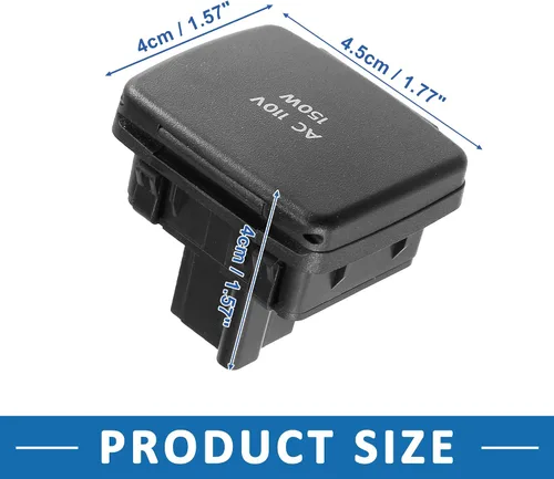 Miniatura 3 de Consola central Toma de corriente trasera Enchufe 110V 150W BC3Z-19N236-A Toma de corriente eléctrica para Ford F-350 Super Duty 2011-2015