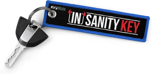 Miniatura 2 de KEYTAILS Llaveros, etiqueta de calidad premium para motocicleta, automóvil, scooter, ATV, UTV [llave de locura]