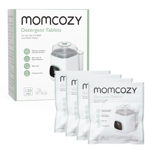 Momcozy Bloque de lavado oficial para lavadora de biberones Momcozy KleanPal Pro, 120 tabletas de detergente