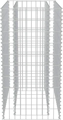 Miniatura 6 de Gabion cama elevada, cestas de gaviones, camas de jardín galvanizadas, gaviones, pared de gaviones, alta capacidad de carga, acero galvanizado 35.4