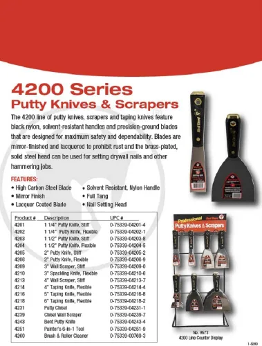 Miniatura 2 de Cuchillo para masilla Red Devil 4201 de 1.25 pulgadas, 4210