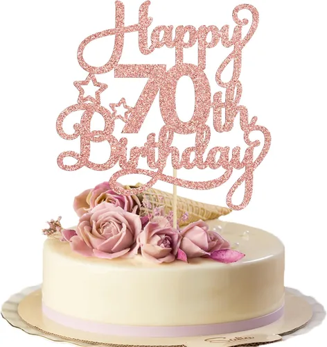 Miniatura 19 de 1 paquete de decoración de pastel de feliz 15 cumpleaños, topper de pastel dorado con purpurina Mis Quince 15, saludos a 15 años, adorno de pastel