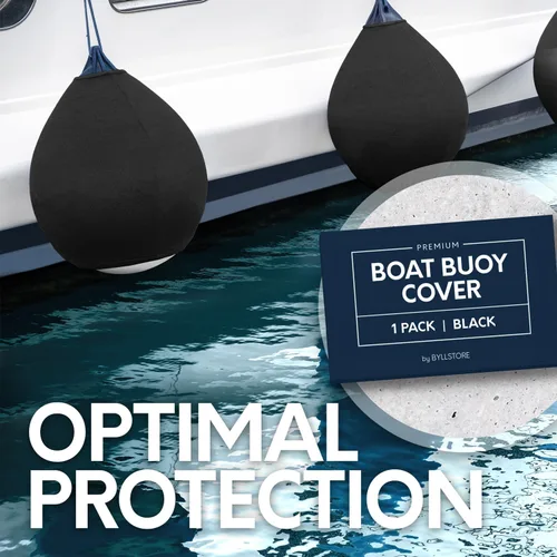 Miniatura 7 de Cubiertas para boya de barco Paquete de 1, 2 y 4 Negro Diámetro x Longitud: 15 ″ x 19 ″ & 17.5 ″ x 21 ″ Poliéster (1 paquete y 17.5 ″ x 21 ″)