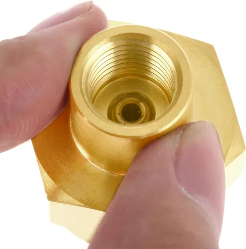 Miniatura 6 de Adaptador de recarga de botella de gas propano de 1 libra con rosca NPT hembra de 1/4 de pulgada, tanque de 1 libra, conector de estufa de parrilla