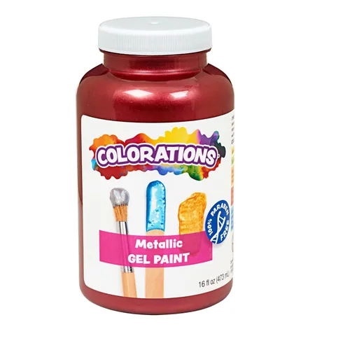 Miniatura 11 de Colorations Pinturas de Témpera en Gel Metálicas, 16 oz, 8 Colores, Pintura No Tóxica, Pintura para Manualidades, Pintura para Niños, Pintura