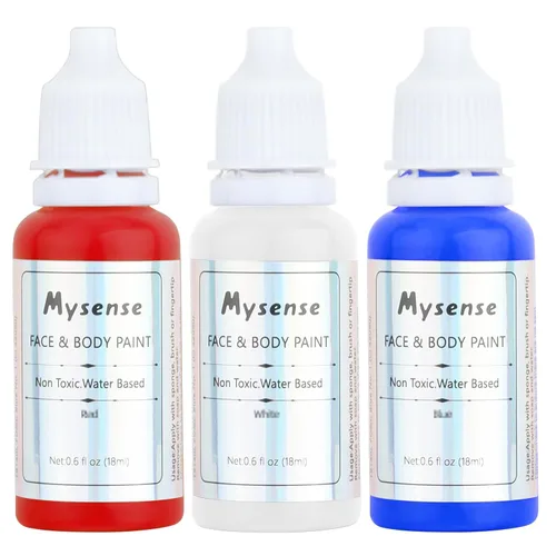 Miniatura 21 de Mysense Pintura facial corporal púrpura pastel, pintura facial lavable a base de agua, pintura corporal crema no tóxica para adultos y niños