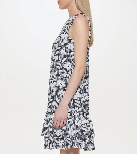 Miniatura 5 de Tommy Hilfiger Tommy Hilfiger - Vestido de cambio sin mangas con doble volante para mujer