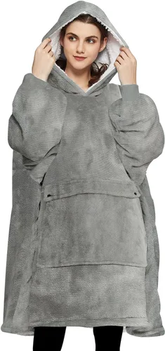 Miniatura 17 de KFUBUO Manta portátil con capucha de sherpa para niños, todos los patrones, sudadera de gran tamaño con bolsillo, regalos de cumpleaños para niñas