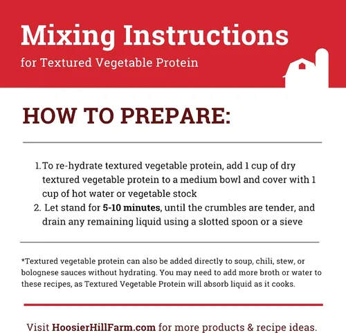 Miniatura 7 de Hoosier Hill Farm Proteína vegetal texturizada, 2 libras (paquete de 1)