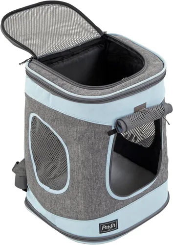 Miniatura 16 de Petsfit: mochila para mascotas con diseño de cojín de cintura mejorado para un mejor ajuste a la cintura, adecuada para gatos y conejos pequeños