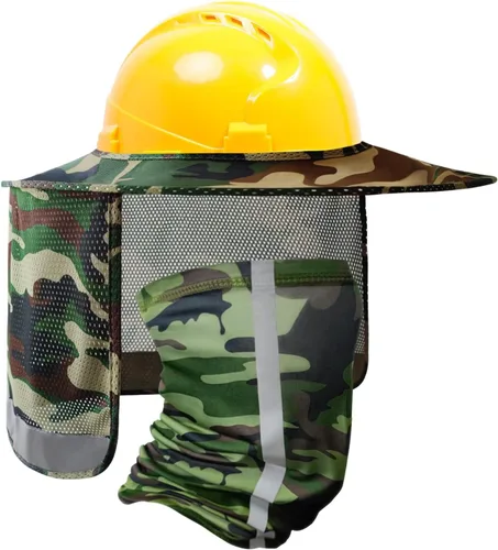 Miniatura 14 de TCCFCCT Protector Solar de Ala Completa con Malla para el Cuello, Visera Solar de Alta Visibilidad con Protección para el Cuello y Bandana Diadema