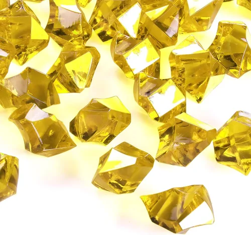 Miniatura 23 de Babenest - Rocas de hielo trituradas acrílicas, 150 piezas de cristales falsos, cubos de hielo de plástico, gemas de diamantes para rellenos