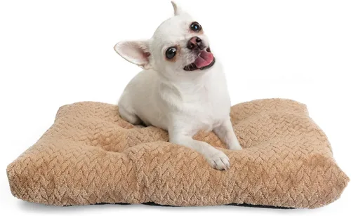 Miniatura 33 de Cama Lavable para Jaula de Perro de 18 Pulgadas Pequeña Antideslizante Impermeable Cálida Acogedora Suave para Mascotas Cachorros, Almohadas