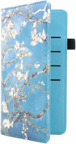 Miniatura 4 de Menesia Funda de chequera para hombres y mujeres RFID de cuero para cheques