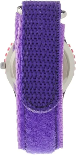 Miniatura 2 de Disney Reloj analógico con correa de nailon para niños, Morado, Reloj de cuarzo