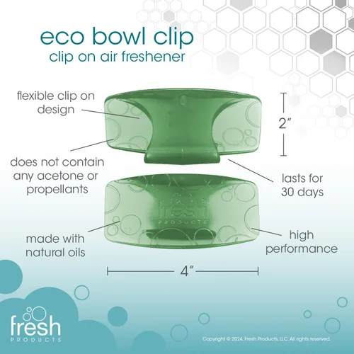 Miniatura 2 de Fresh Products - Ambientador clip ecológico para taza 2.0 de melón y pepino, 4/cs – EBC4-CM